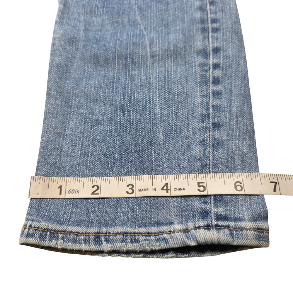 Silver Jeans Co Beau Slim Boyfriend Mid Rise Distressed Blue Jeans W26 L28.5 - Picture 7 of 9